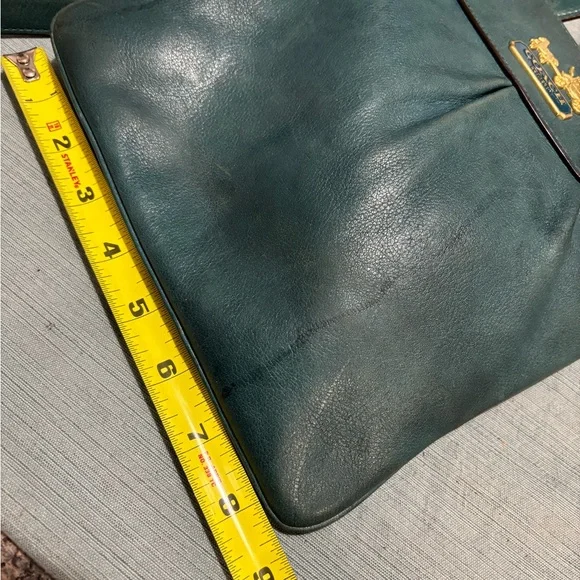 Coach Dark Teal 41980 Leather Crossbody Bag - Picture 12 of 13